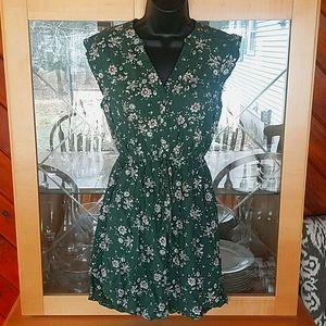 Pretty green floral dress!